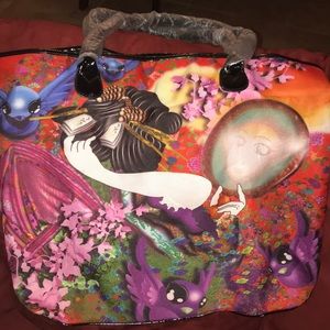 Geisha print bag